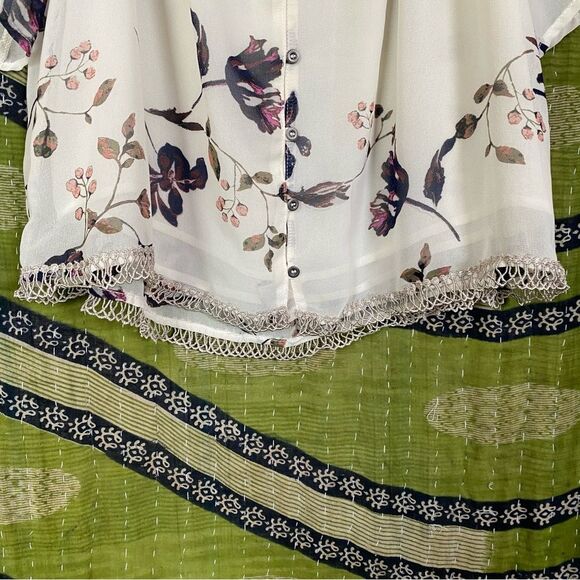 Astr the Label Floral Off-the-Shoulder Blouse Size Extra Small - Picture 6 of 16